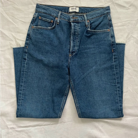 Agolde Riley Crop in Escape 28 - Picture 1 of 6